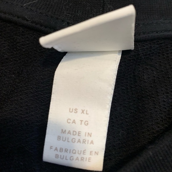 H&M Black Twist-Front Sweatshirt Size XL - Picture 6 of 7